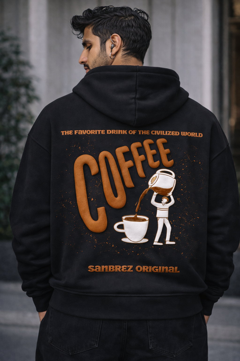 Caffeine Drape- HOODIE
